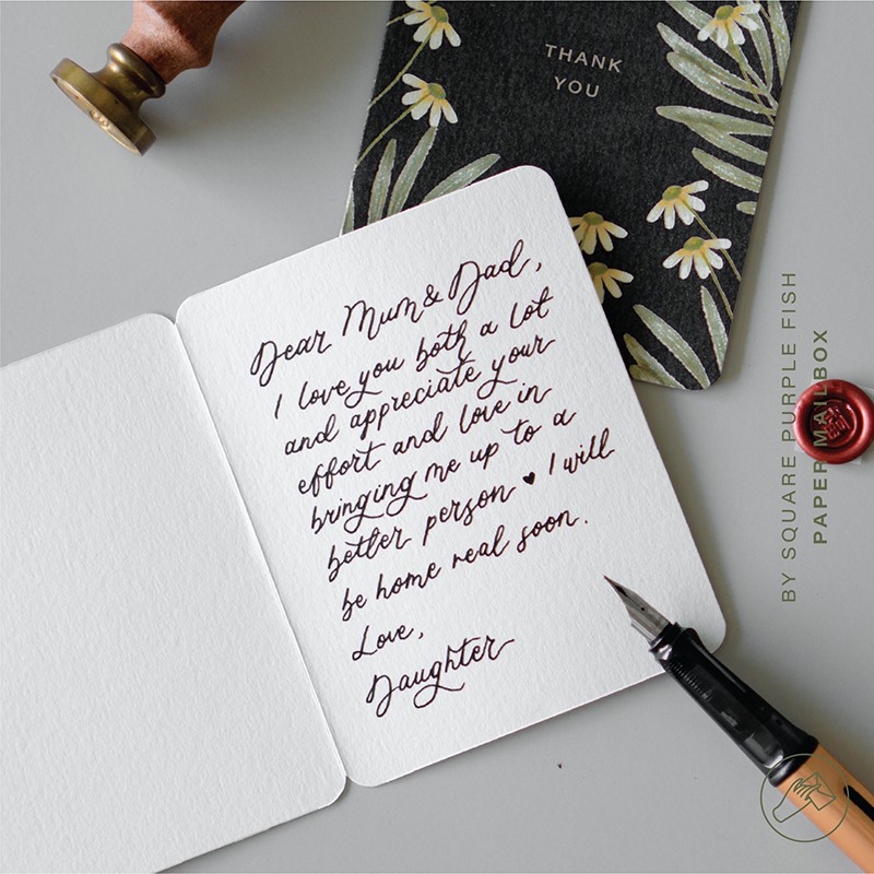 Handwriting Calligraphy Notes for Greeting Cards | Shopee Malaysia