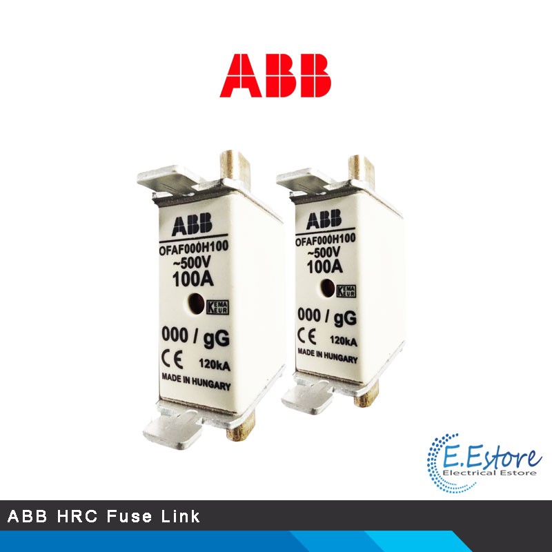 ABB HRC Fuse Link Size NH000, gG 100A OFAF000H100, ( 1SCA022627R1550