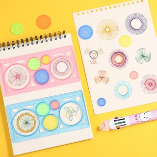 Spiral Artist Ruler Classical Drawing toys Spirograph Ruler with Gears  Drawing Gift for kids promotional toys