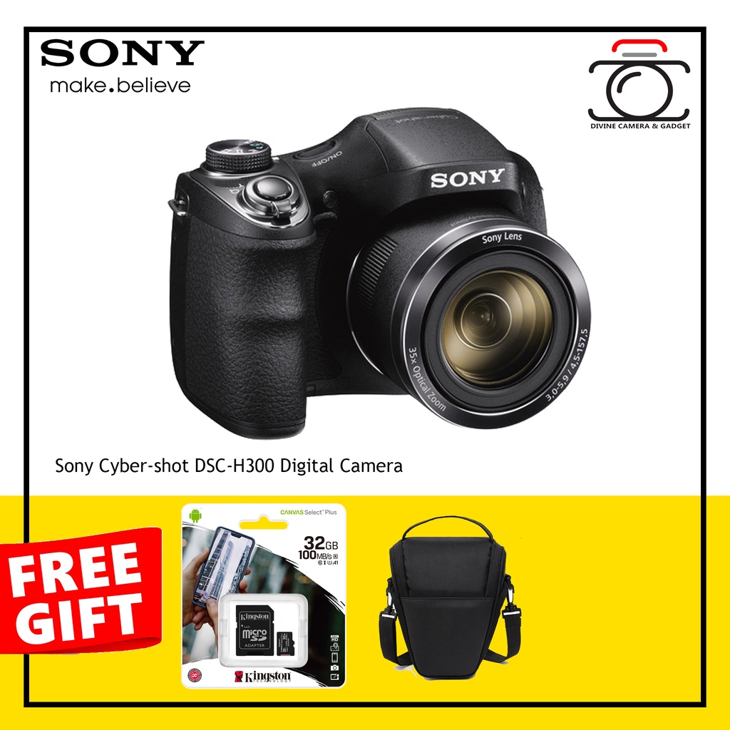 Sony Cyber-shot DSC-H300 Digital Camera (Black) | Shopee Malaysia