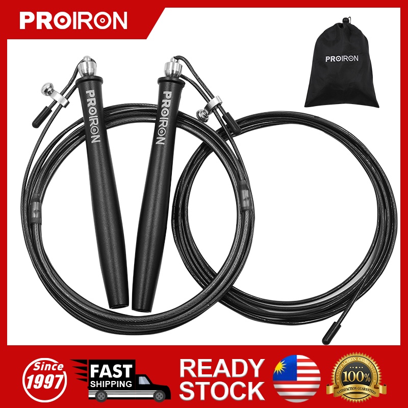 【REDAY STOCK】PROIRON Skipping Rope Speed Jump Rope Double 360° Swivel ...