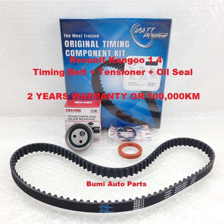 Renault Kangoo 1.4 Timing Belt Kit Matt Power Savvy Timing Belt WARRANTY 2 Years Or 100