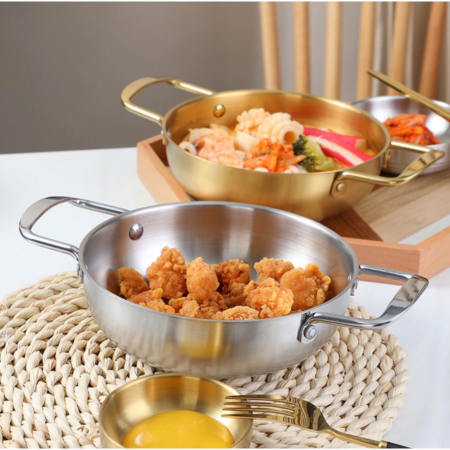 Korea Seafood Pot Budae Jjigae Round Hot Pot Periuk Kitchenware