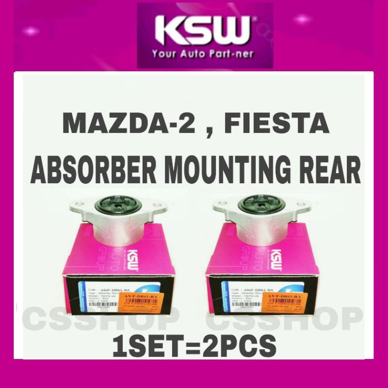 1PAIR FORD MAZDA 2 FIESTA ABSORBER MOUNTING REAR 1SET=2PCS ORIGINAL KSW ...