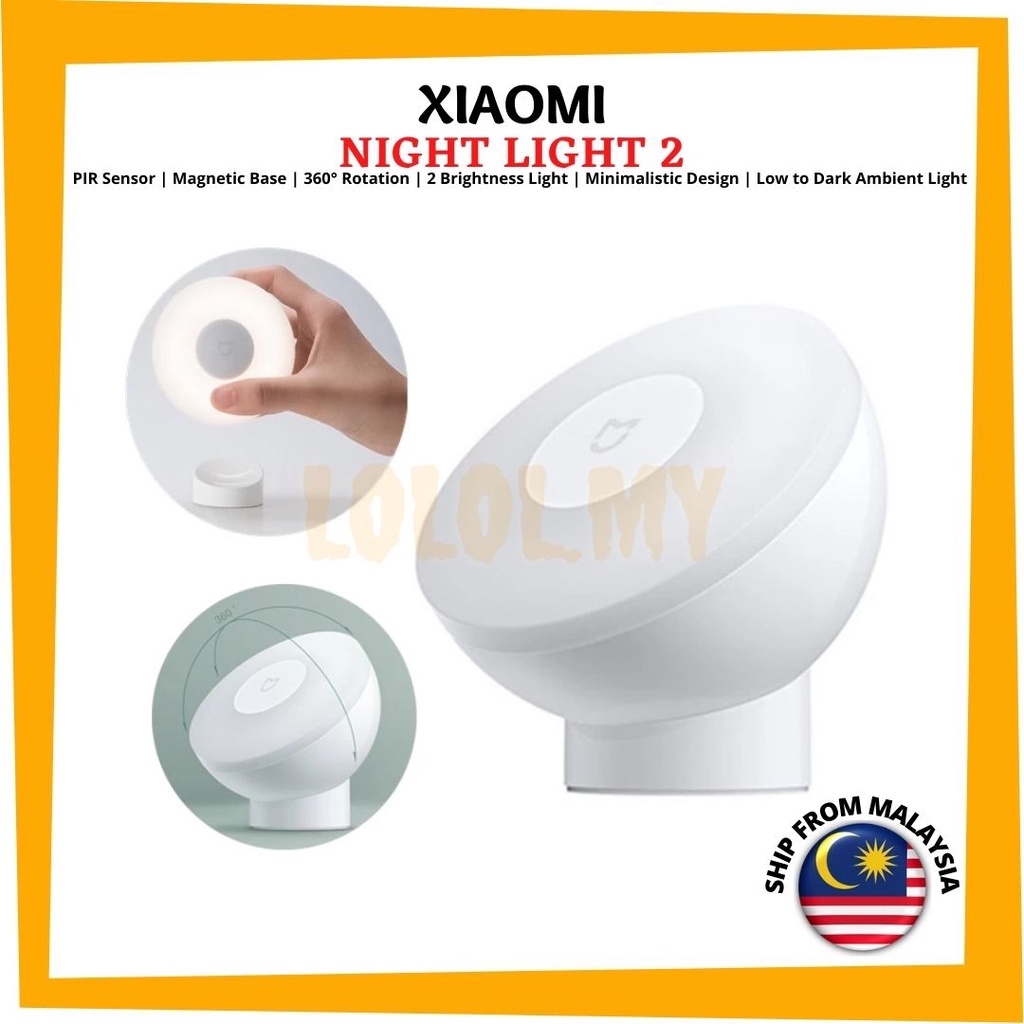 Xiaomi Mijia Night Light 2 Brightness Infrared Smart Human Body Sensor ...
