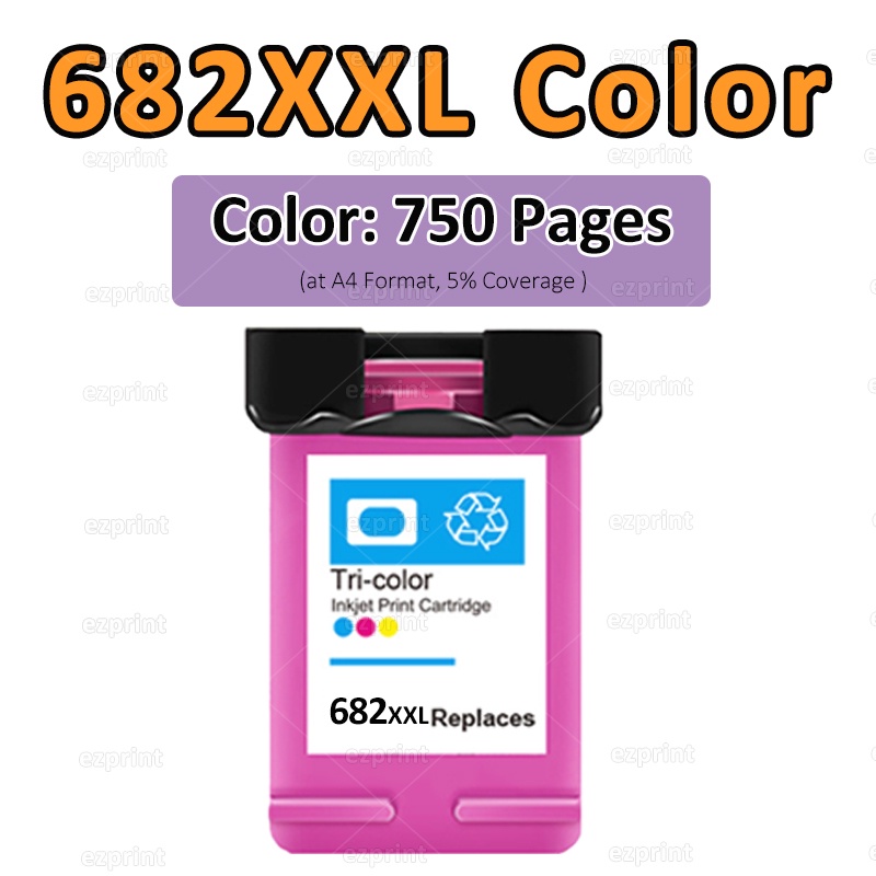Compatible HP 682XL HP682XXL HP 682 Ink Cartridge Refill Ink Cartridge