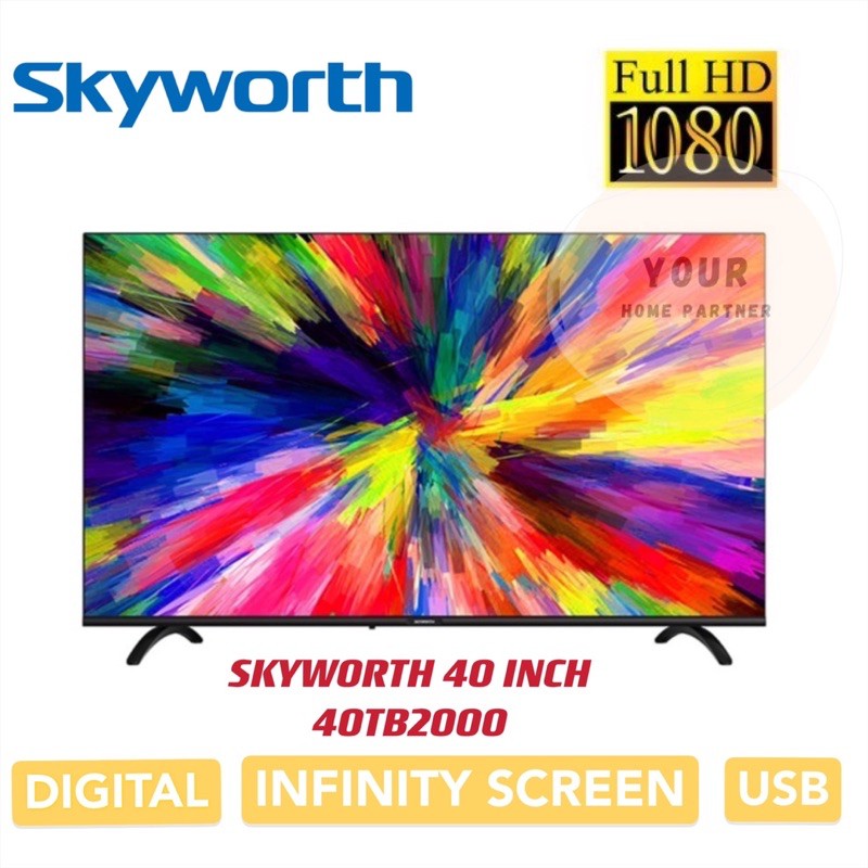 Skyworth FullHD Digital LED TV 40TB2000 40INCH | Shopee Malaysia