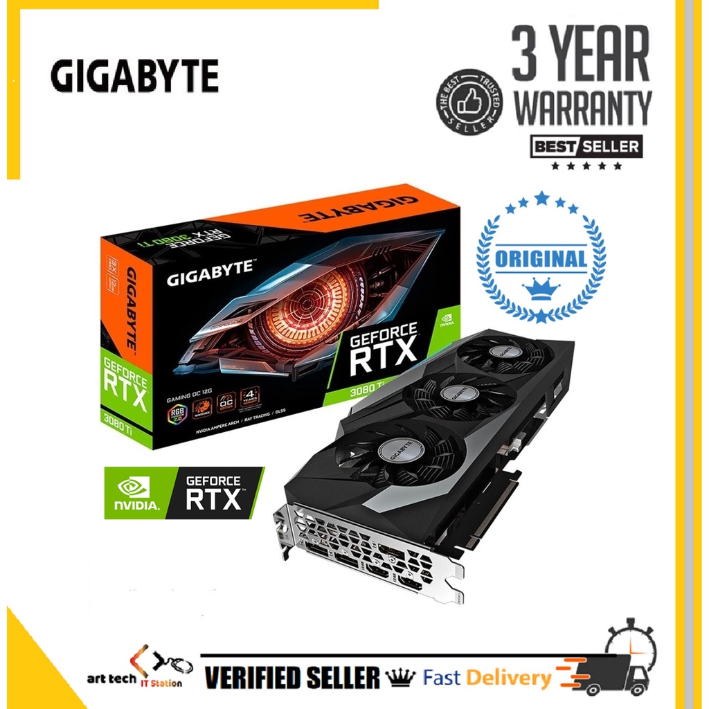 GIGABYTE GeForce RTX3080Ti Gaming OC 12GB GDDR6X ( RTX 3080 Ti Gaming OC )  | Shopee Malaysia