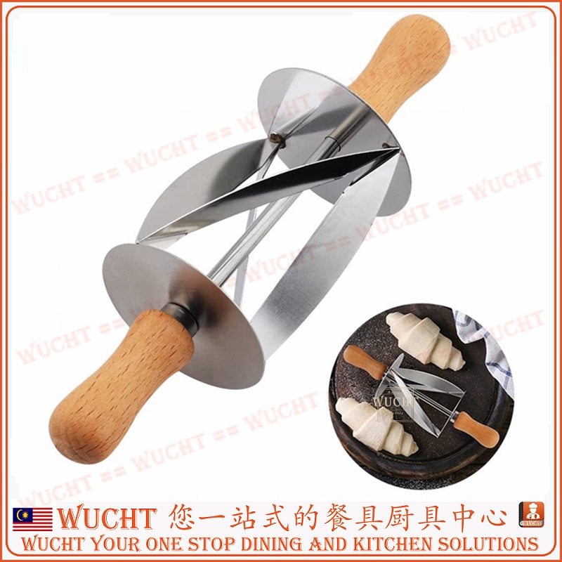 Croissant roller outlet cutter