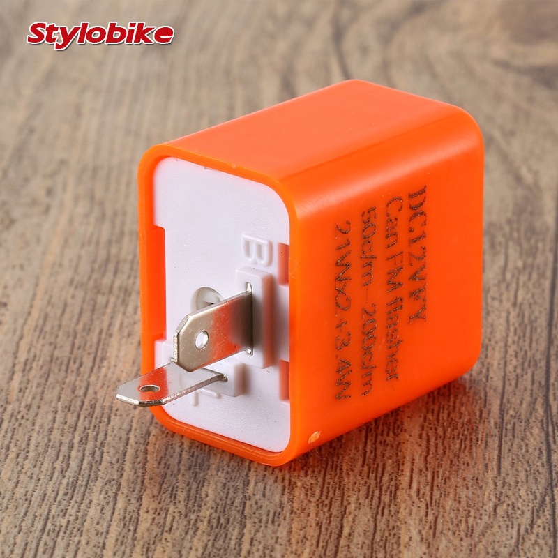 2 Pin LED Signal Relay/Flasher Relay Speed Adjustable 12V Universal