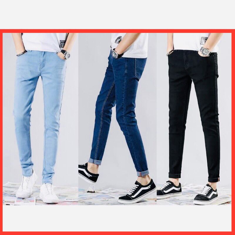 Harga Borong ) Seluar jeans/ Denim Slim Fit For Men Women Unisex ...