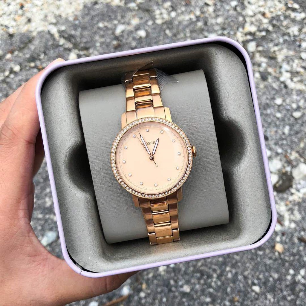 OFFICIAL WARRANTY Fossil Women ES4288 Neely Three Hand Rose Gold Tone Stainless Steel Watch 2 Years Fossil Warranty Shopee Malaysia