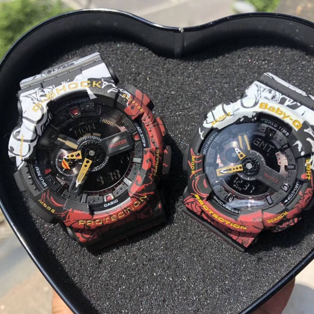 NEW PROMOTION G Shock ONE PIECE Couple Set SINGLE TIME Watches For Man And Women Shopee Malaysia