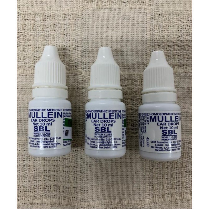 SBL Mullein (Homeopathic Ear Drops) Natural Ear Drops for Ear Infection