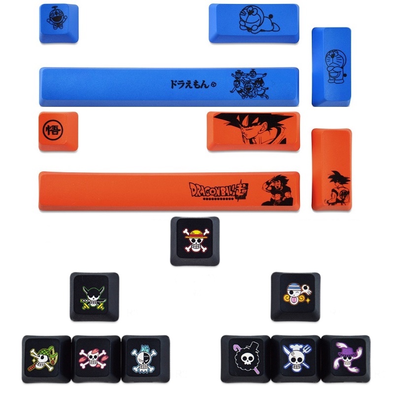 Doraemon PBT Sublimation Keycap For Mechanical Keyboard Keys Key Cap ...
