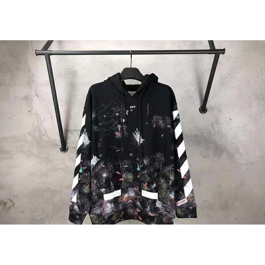 Off white clearance galaxy pullover hoodie