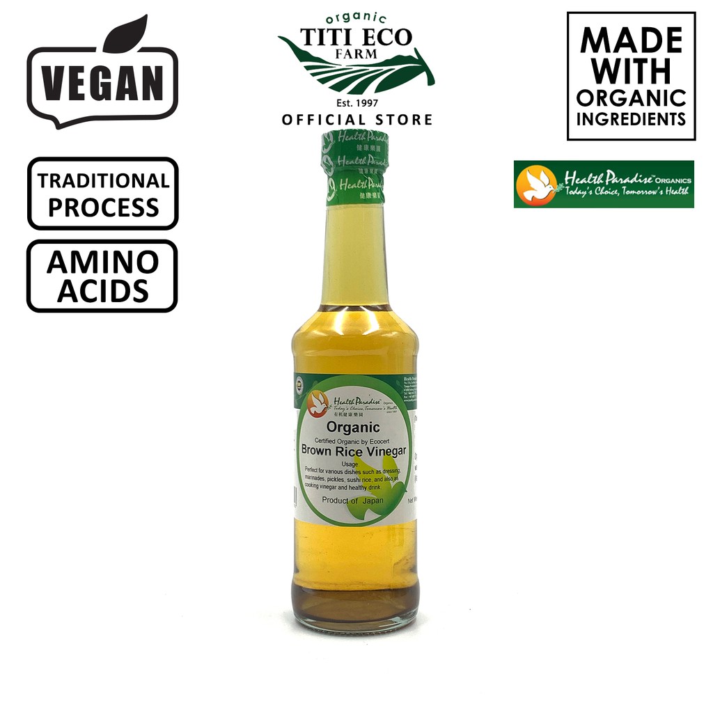 Health Paradise Organic Brown Rice Vinegar Traditional Manufacturing