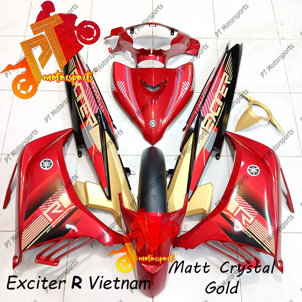Yamaha LC 135 Cover Set Red Black Rm7 Matt Gold Crystal Gold Exciter