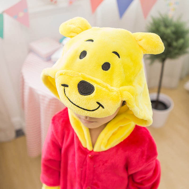 Winnie-the-pooh Onesie Sleepwear Kid Boy Girl Cosplay Bear Costume ...