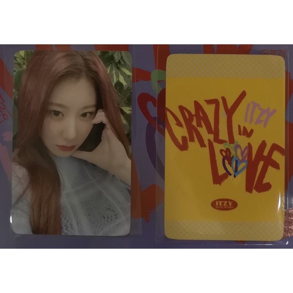 POB ONLY] ITZY - CRAZY IN LOVE OFFICIAL Benefits Photocard hello82