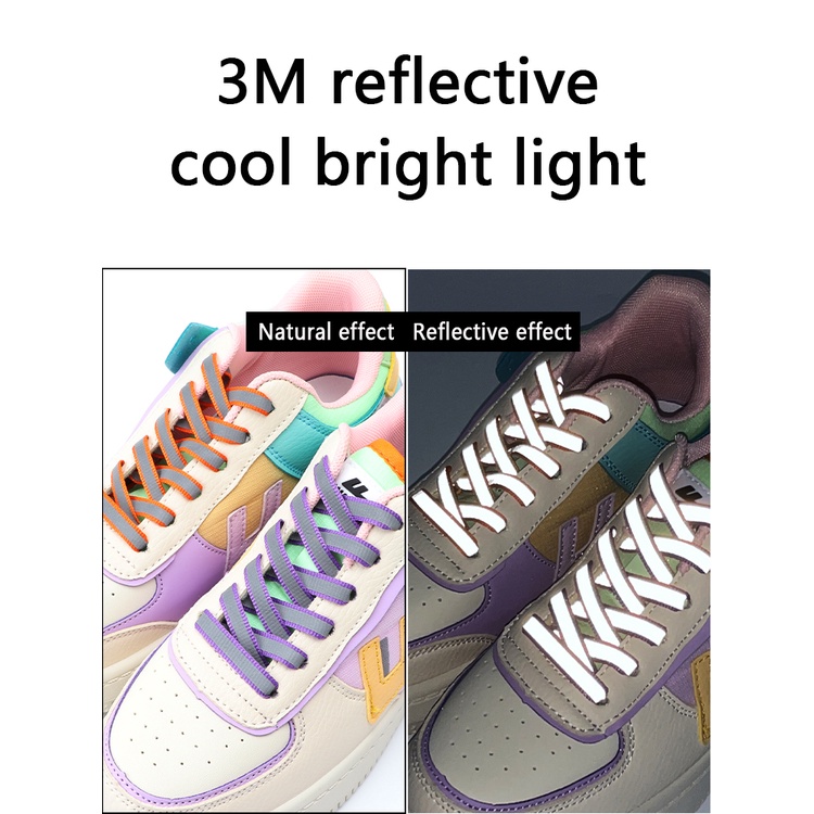 3M Reflective Shoelaces for Shoe Flat Luminous Sneakers Shoelace Night ... - Technology-Infused Shoelaces For All-Day Grip