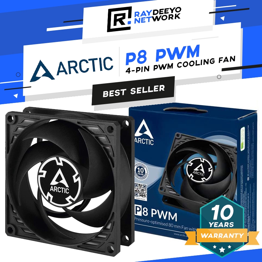 Arctic P8 PWM Case Cooling Fan With PWM [Optimised For Static Pressure ...