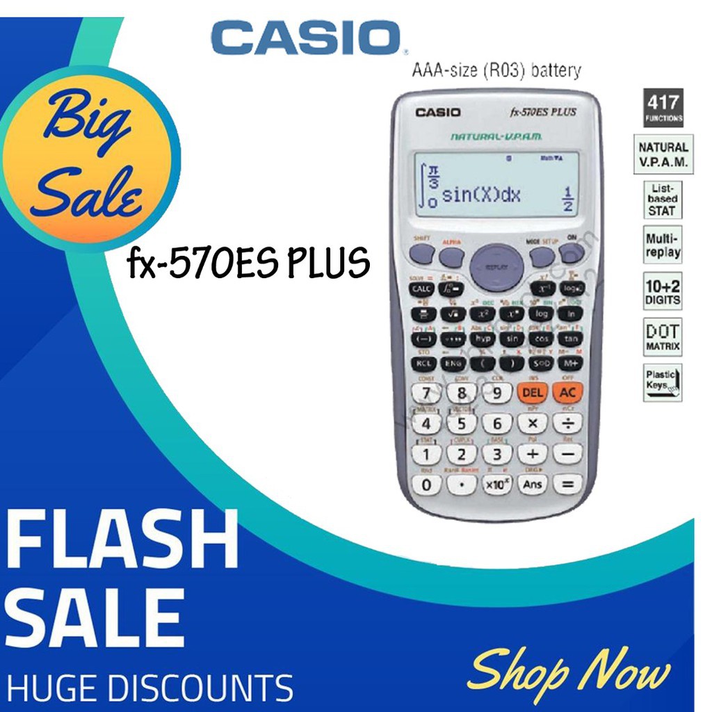 C'asio Scientific Calculator FX-991MS FX-570MS FX-570EX FX-570ES PLUS FX-570MS  2nd Edition (Unbeatable Low Price) Very F