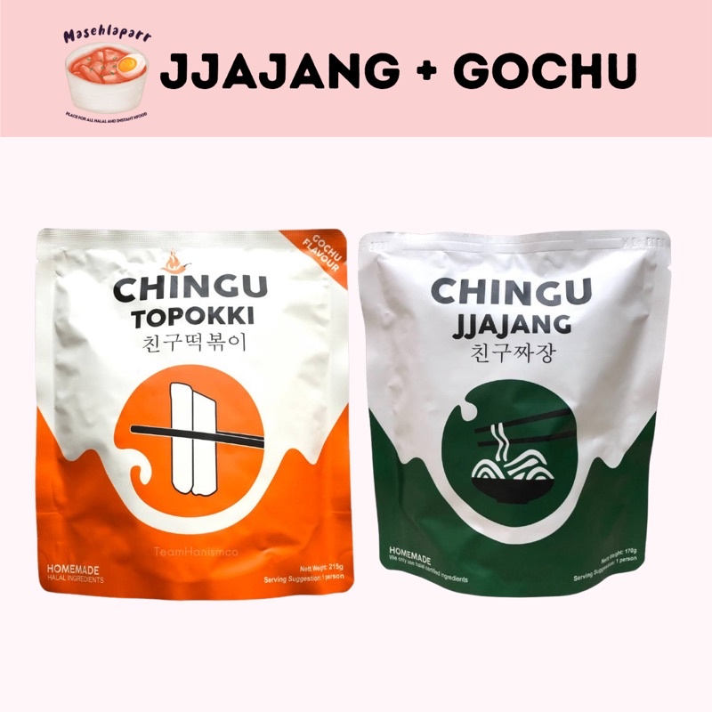 (READY STOCK) SET SEOUL CHINGU TOPOKKI GOCHU CHINGU JJAJANG HALAL