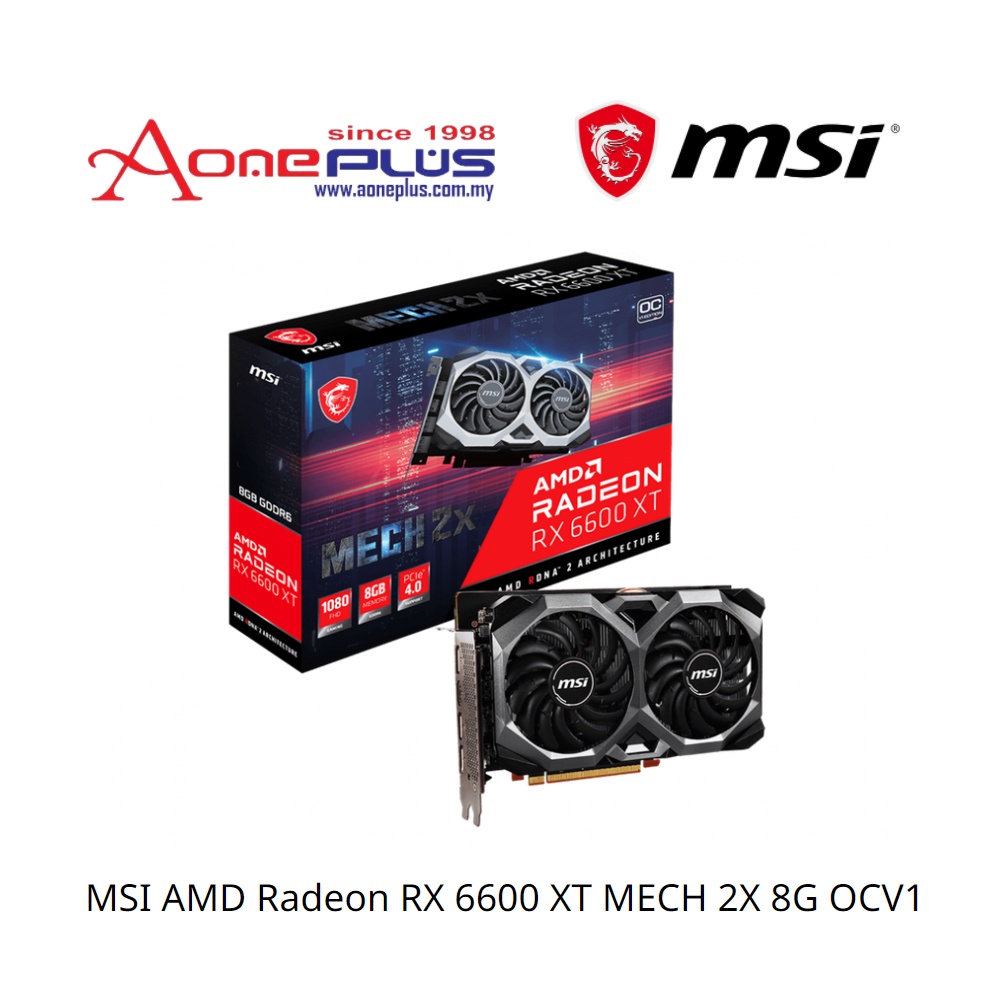 MSI Radeon RX 6600 XT MECH 2X 8G OC - Carte graphique - | Muséericorde