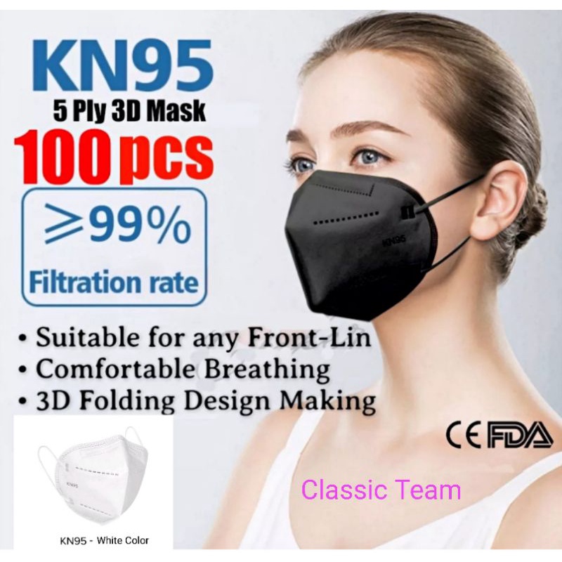 (Ship By 24 Hour) (Individual Packing Thicker/High Quality)KN95 5ply ...