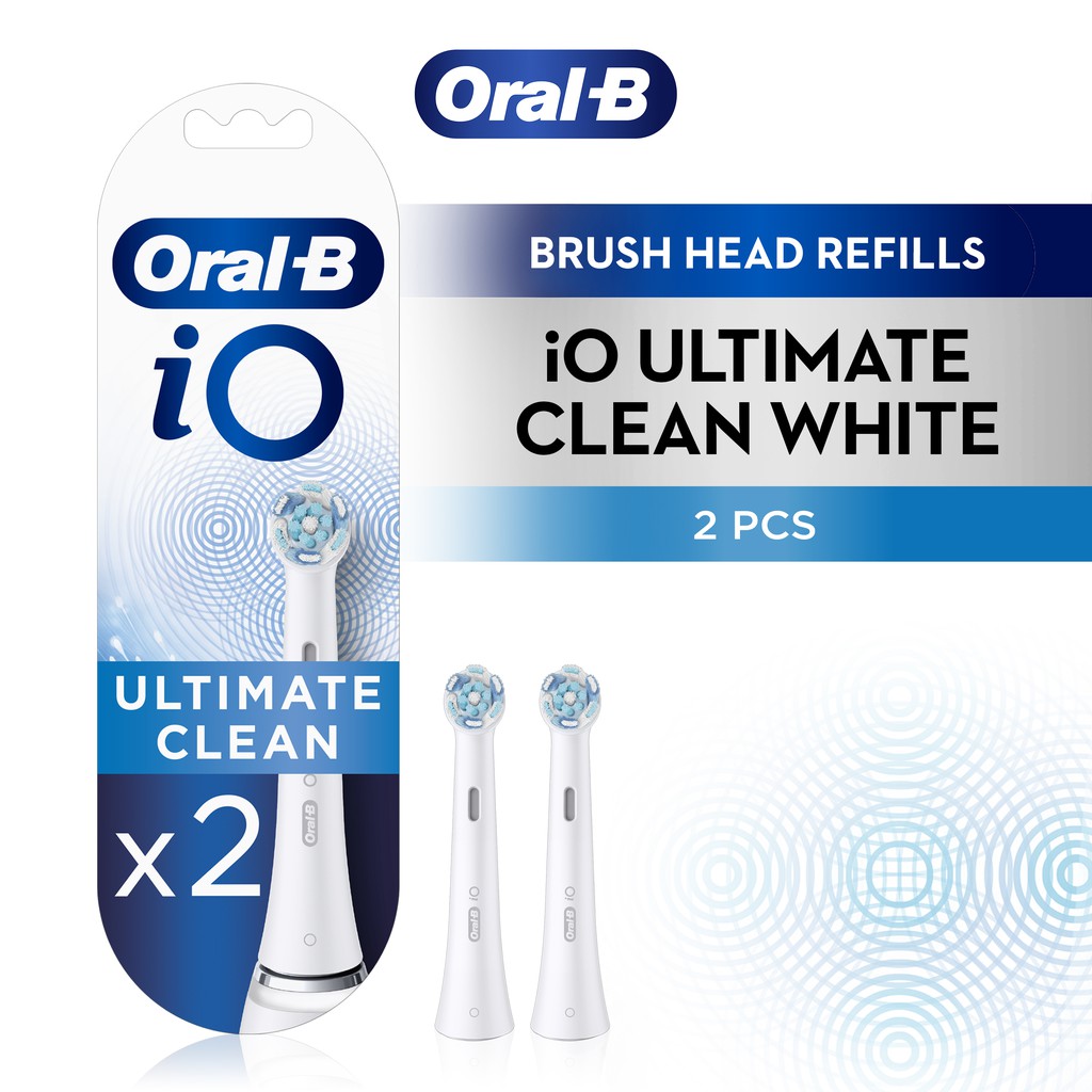 Oral-B iO Ultimate Clean White Brush Head Refills (2 Count) | Shopee ...