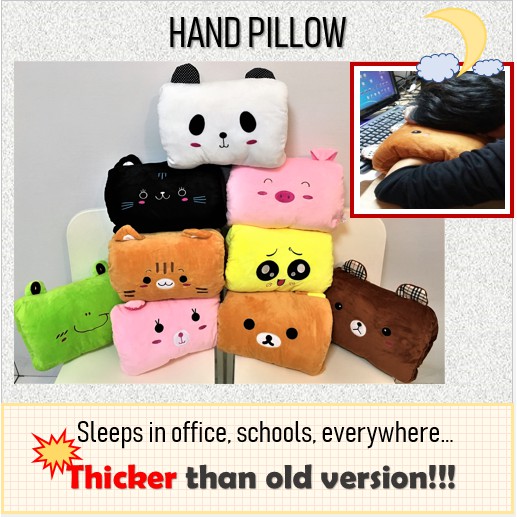 Cube Nap Sleeping Pillow For Office Bread Neck Pillow with Hand Warmer kid  School Vote Sleeping on Table Creative gift for Boy