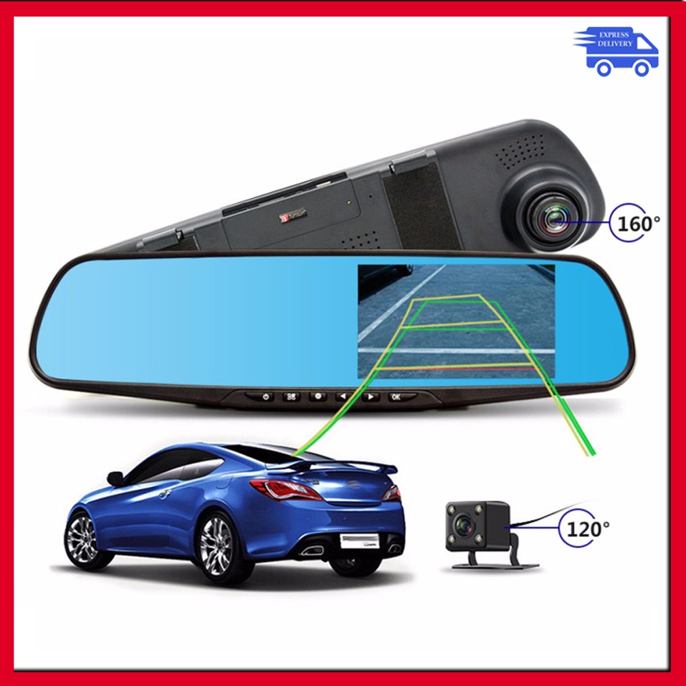 Trend Car DVR Mirror Rear View Dual Lens Full HD 1080P Video Car