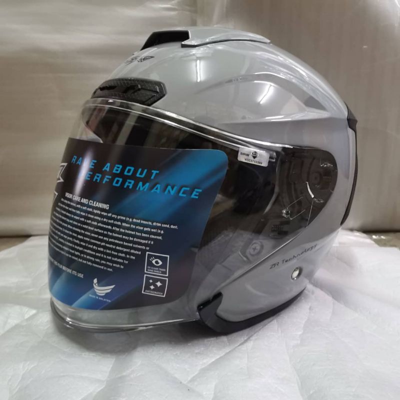 ALL COLOUR AVAILABLE 100 ORIGINAL HELMET GRACSHAW G838 PLAIN GAIZER SINGLE VISOR OPEN FACE NANO