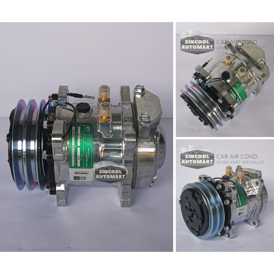 Proton Saga /Iswara AirCond Compressor For A/C SANDEN (SD) Or PATCO R12 ...