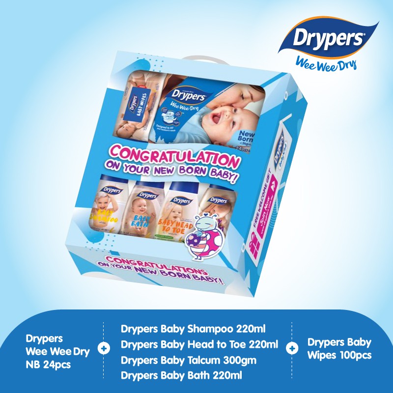 Drypers Wee Wee Dry Gift Set | Shopee Malaysia