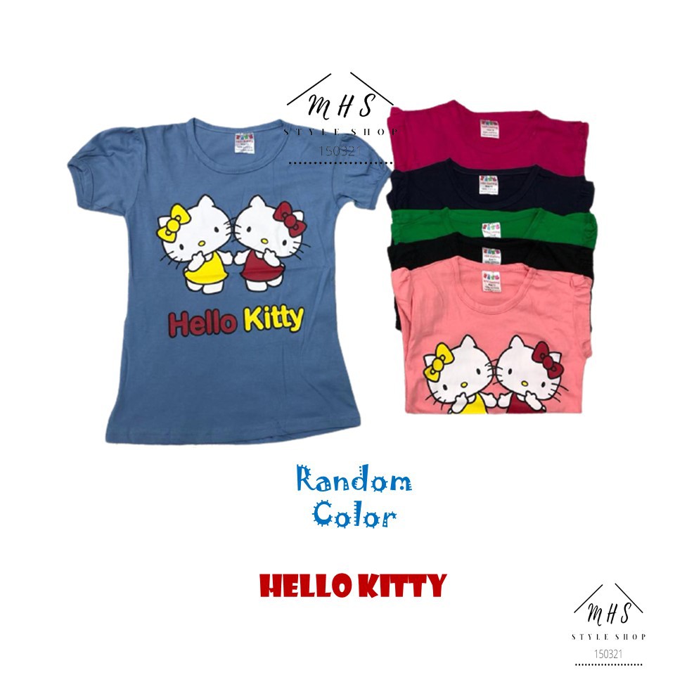 7-12Y Baju Budak Perempuan Tshirt Girl Lengan Pendek (Colar Bulat/Round ...
