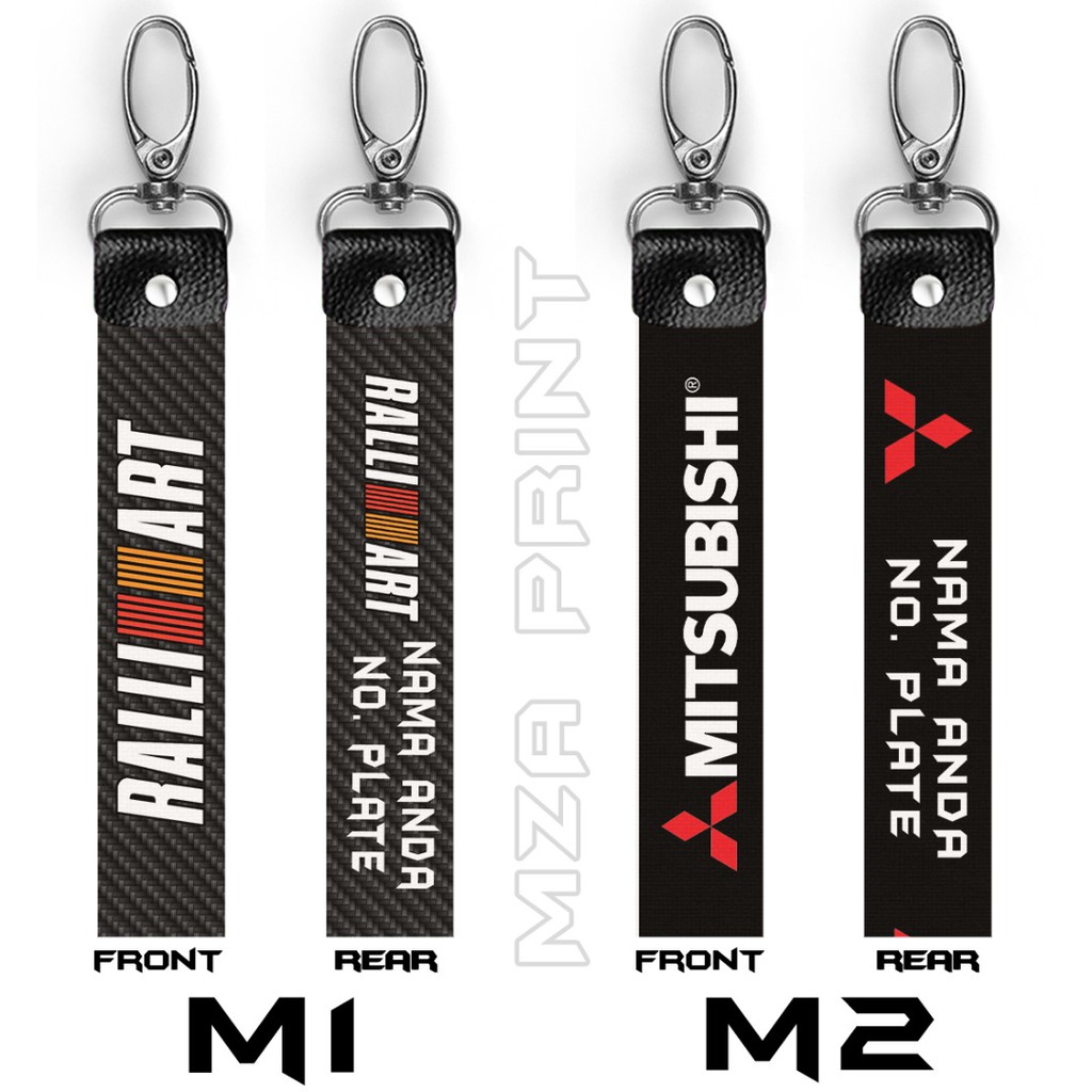 Custom Keychain Lanyard - Mitsubishi RalliArt Advan Brembo Sparco ...