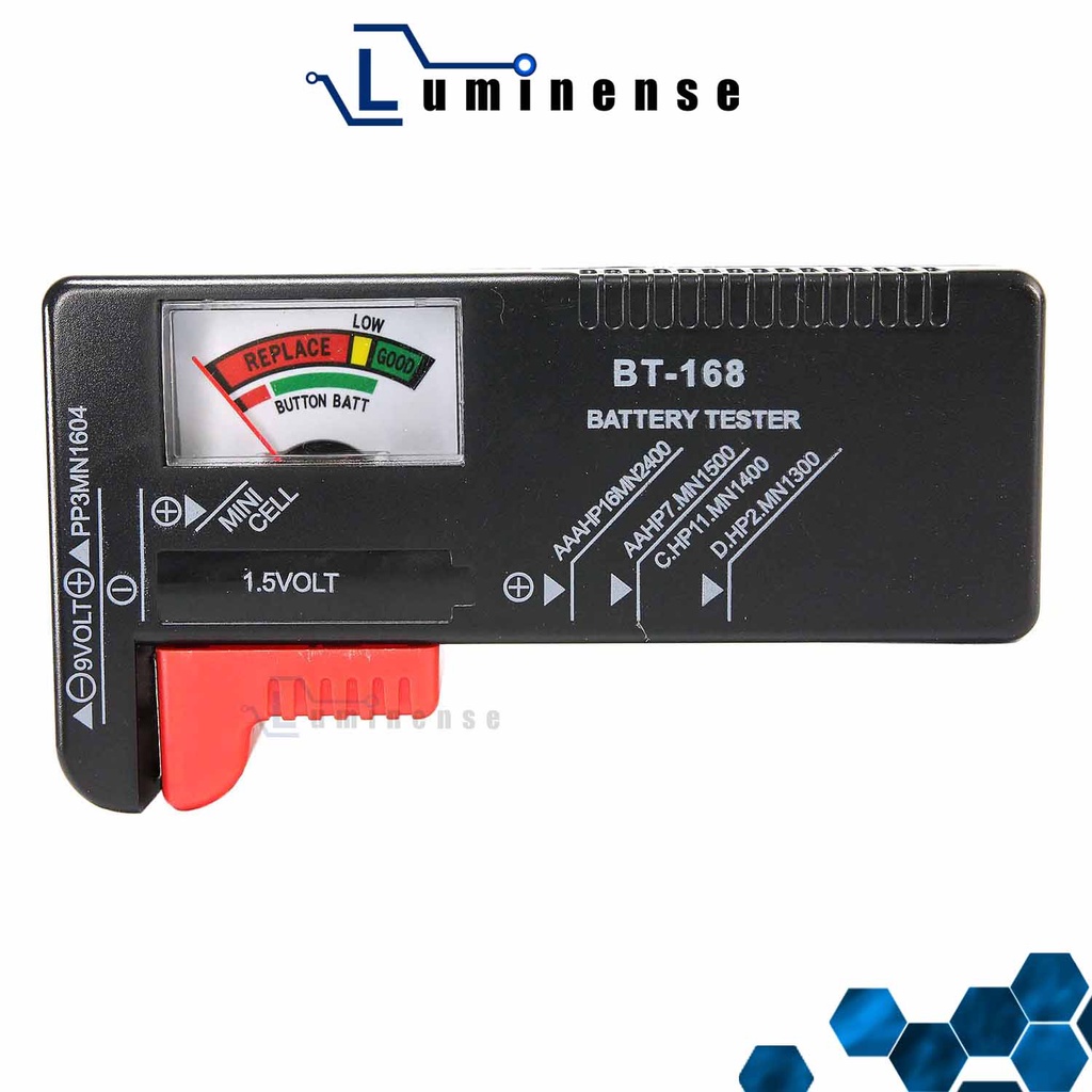 [Luminense] Battery Tester Battery Checker AA AAA C D 9V 1.5V Battery