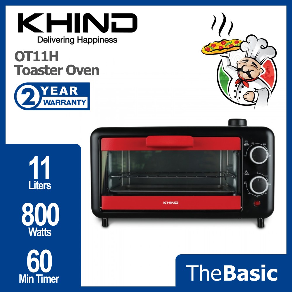 KHIND 11L Toaster Oven with Special Steam Function Ketuhar Elektrik ...