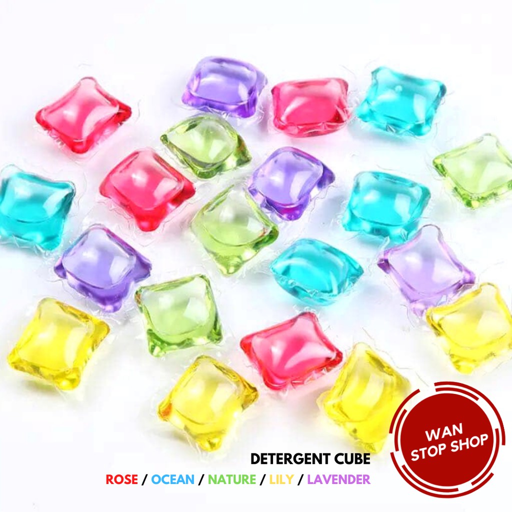 Concentrated Detergent Cube Laundry Condensation Beads Sabun Candy Viral Sabun Basuh Baju