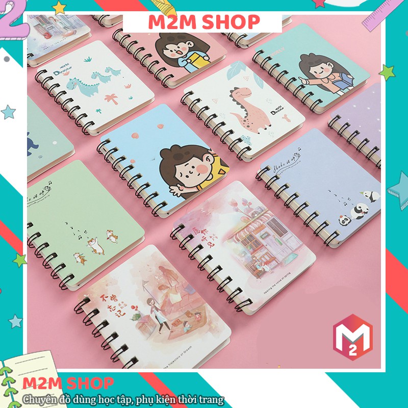 XO Cute Girl Spring mini Notebook Without Lines (A7-80 Sheets) | Shopee ...