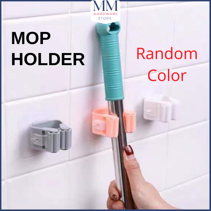Penyangkut Penyapu Dan Mop And Broom Holder Hooks Bathroom Wall Random