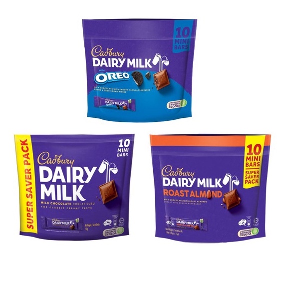 CADBURY DAIRY MILK MILK CHOCOLATE /ROAST ALMOND/OREO | Shopee Malaysia