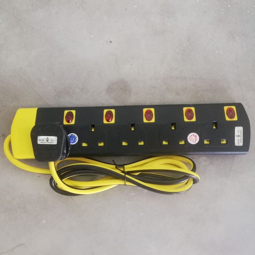 SIRIM APPROVED Extention Trailing Socket 2M 2/3/4/5 Ways | Shopee Malaysia