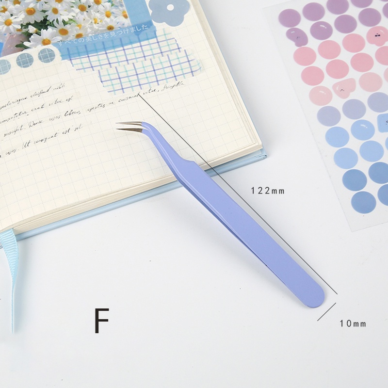 Mr.paper 12 Style Tweezers Candy Color Multifunctional Tweezers