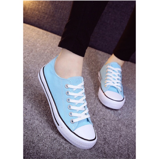 Light blue canvas on sale shoes