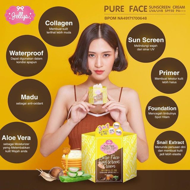 🔥🔥 💯 AUTHENTIC ️ Pure Face Sunscreen Cream🔥 Shopee Malaysia