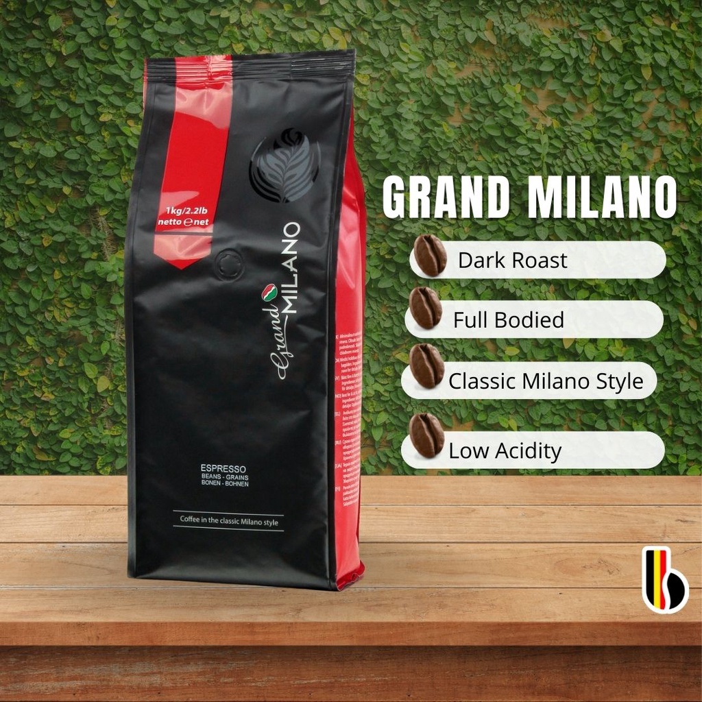 Grand Milano Dark Roast Coffee Bean Espresso Blend 250g 1kg [Arabica