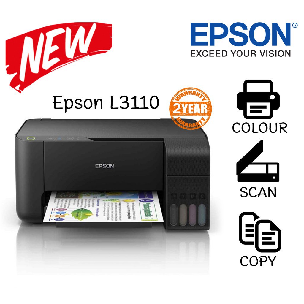 EPSON L3350 L3210 EPSON L3250 L121 L3110 L3150 ECOTANK Tank Printer ...